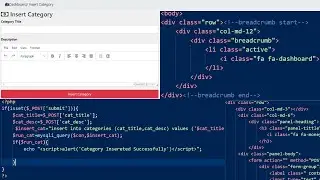 54. Create Insert Category Page Using PHP & MySQL