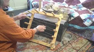 Warping board wrapping with linen singles