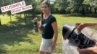 XTUSIMPLE 24oz Insulated Water Bottle with Stickers Lid