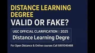 Distance Learning Degrees Recognized or Not  UGC ODL Guidelines 2025 Explained in Telugu
