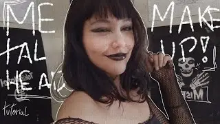 Maquiagem basica de metaleira - tutorial - liv #emalta #metal #metalhead #makeup #makeuptutorial