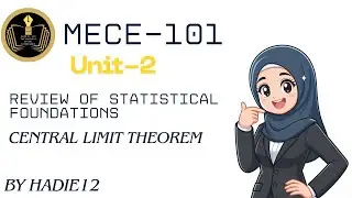 CENTRAL LIMIT THEOREM #MECE-101#UNIT 2# INTRODUCTORY ECONOMETRICS METHODS.