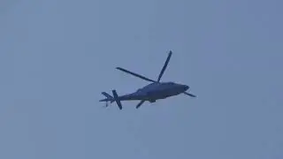 Sloane Helicopters Agusta A109SP G-PPPT flying over Great Hollands