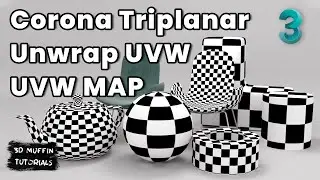 3ds MAX Texturing Tutorial -  UVW MAP / UNWRAP UVW / CORONA TRIPLANAR - 3 BEST WAYS