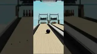 Bowling on the beach and I get a stone 8. #shorts