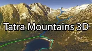 High Tatra Mountains - 6 day hike 3D animation - GPS route hiking