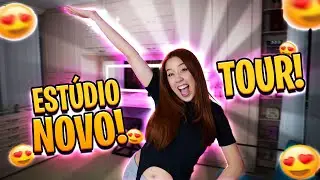 TOUR NO MEU ESTÚDIO NOVO!! *FICOU LINDOOO! 😍😱🥰