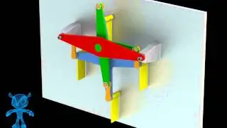 Vertical Paddle Propeller Wheel 3D Model