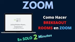 Como hacer BREAKOUT ROOMS en ZOOM en 2 MINUTOS | [🅵🆄🅽🅲🅸🅾🅽🅰]✔️