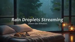 Rain Droplets Streaming Down the Window Relax & Sleep1