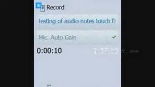 Audio Notes Touch for Pocket PC Preview
