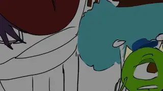Part 1 of Johnny Worthington x Mike Wazowski speed paint 