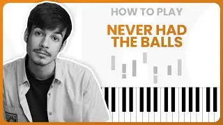 How To Play Never Had The Balls By Rex Orange County On Piano - Piano Tutorial (Part 1)