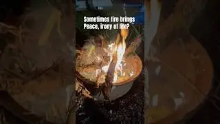 Fire Brings Peace? Irony of Life #travel #camping #viralshorts
