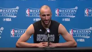Manu Ginobili Postgame Press Confrence | Warriors vs Spurs | Game 3 | WCF | 2017 NBA Playoffs