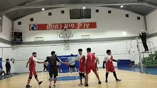 הפועל ירושלים מול רמת השרון כדורעף לאומית גברים מערכה 1