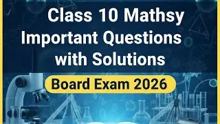 Class 10 Maths Important Questions with Solutions | Board Exam 2026 | NCERT#maths