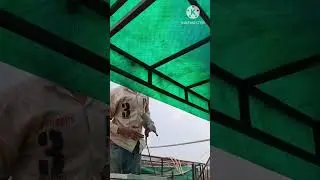 Rooftop Fibre shed installation #architecture #engineer #trending #innovation #trendingshorts