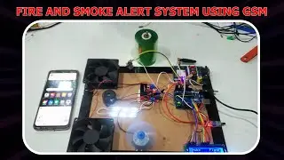 Fire and smoke Alert System using GSM Alert Arduino based  Project #sunrobotronics #exhibition