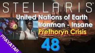 Stellaris ep48 Prethoryn Scourge Crisis Arrives - Insane Difficulty Gameplay.