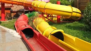 Colorful HYDROTUBE Water Slide at Capfun Le Grand Lierne
