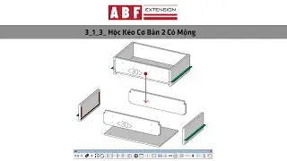 [ABF DC] Mẫu Ngăn Kéo có Mộng hèm hậu và lỗ khoan lắp mặt