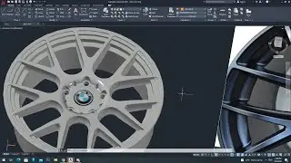 bmw wheel model in autocad