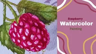 How to paint a Raspberry for beginners  | Relaxing Art