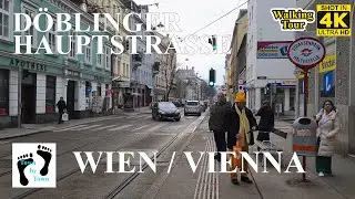 💥 Wien, Vienna City Walking, Döblinger Hauptstrasse, 4k, 60fps