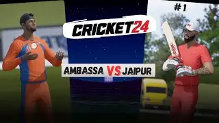 Jersey no. - 22 ARKOPAL TRIVEDI  | Debut Match in Jaipur | Cricket24 Career Mode Ep -1 #cricket24