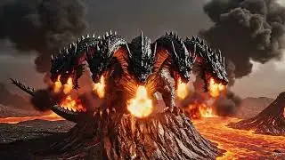 Ancient 7-Headed Dragon Roar 💥 #viral #dragon #shorts 