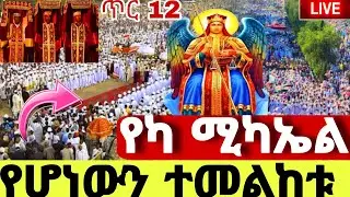 🔴#LIVE#ጥር_12_የካ_ሚካኤል_❗️ተአምር ነው ❗️ቃና ዘገሊላ የዘንድሮው ይለያል#የካ ሚካኤል#አዲሱ ሚካኤል#Yeka mikaeal