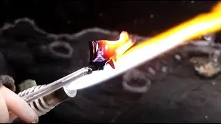 Recycling an Ashtray into Rods - Soft Glass Lampworking