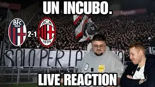 STAGIONE FINITA (DEL TUTTO.) | LIVE REACTION BOLOGNA-MILAN 2-1