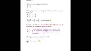 Fraction Addition, Subtraction, Multiplication, Division Explained | Happy Learners Learning