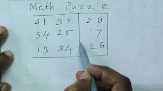 MATH PUZZLE: FIND ?
