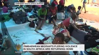Zimbabwean migrants fleeing South Africa violence
