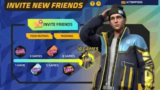 How To Complete Invite New Friends Event | FreeFire New Event | Invite New Friends Free Fire