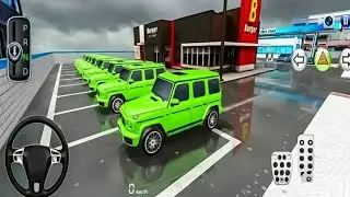 All New Green Mercedes G-70 Car collect parking the Gass Pumpf Driving class Android Game 🎮#Game3d