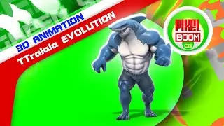Green Screen Tralalero Tralala Evolution   Meme Brainrot   3D Animation PixelBoomCG