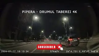 Bucharest 4K Night Traffic - Pipera - Drumul Taberei - Romania