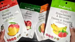Trying Freeze Dried Fruit (Whispered ASMR, Chomping)
