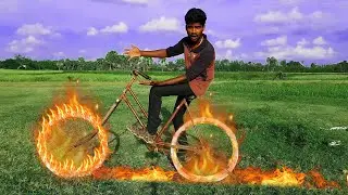 OMG! Ghost Rider Cycle Making 💯 | Ghost Rider in Real Life Dangerous Cycle | Mr.Village Vaathi
