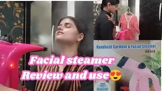  Handheld Garment and facial steamer review 😍 how to use/ unboxing/ rushali vlogs 