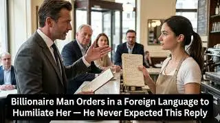 Billionaire Man Orders in a Foreign Language to Humiliate Her  He Never Expected This Reply