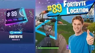 FORTNITE FORTBYTE #89 LOCATION - Accessible flying Scarlet Strike Glider rings east of Snobby Shores