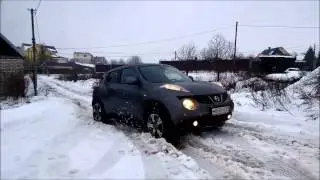 Nissan Juke 1,6 Turbo в снегу