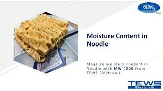 Moisture Content in Noodle