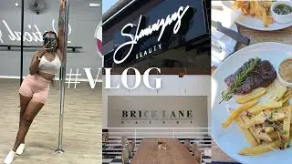 #weeklyvlog ||  Learning how to pole || maintenance week laser & nails || brunch at Centurity city
