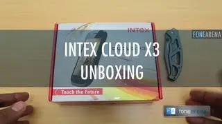 Intex Cloud X3 Unboxing - Cheapest Android Phone in India